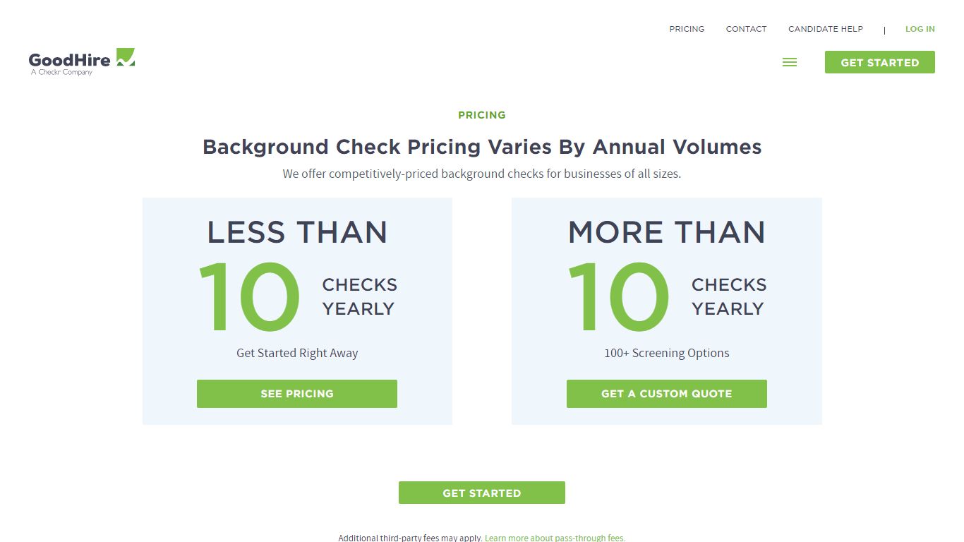 GoodHire Pricing: Background Check Services & Costs | GoodHire